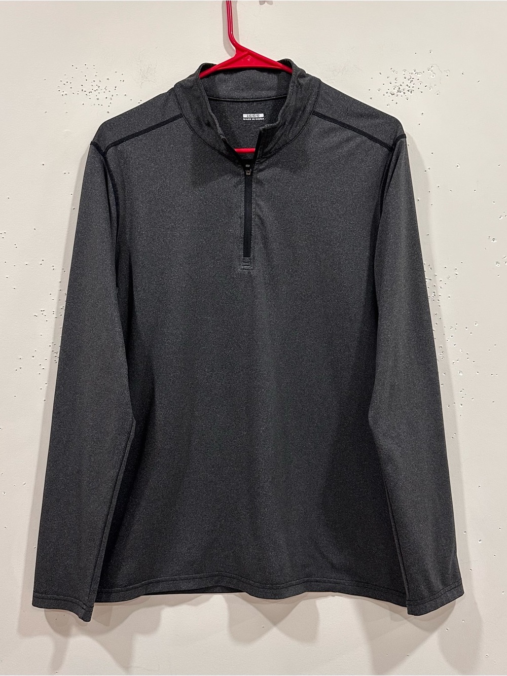 Lululemon Men's 1/4 Zip Performance Pullover Grey Space Dye Size Large LG/G/G
